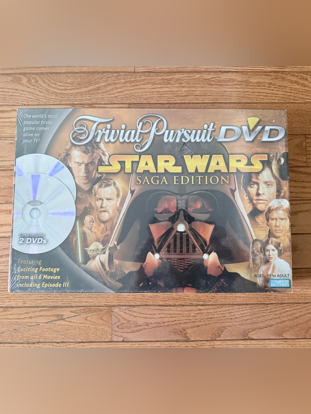 Vintage 2005 Star Wars Trivial
Pursuit DVD Saga Edition Board
Game New